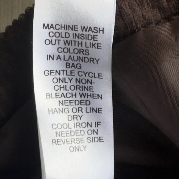 DEMOCRACY CORDUROY‎ CROPPED ONE BUTTON BLAZER IN ESPRESSO NWT WOMEN'S MEDIUM - Picture 15 of 15